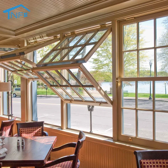 NF Aluminum Storefront Electric Vertical Sliding Bi-folding Up Windows And Doors