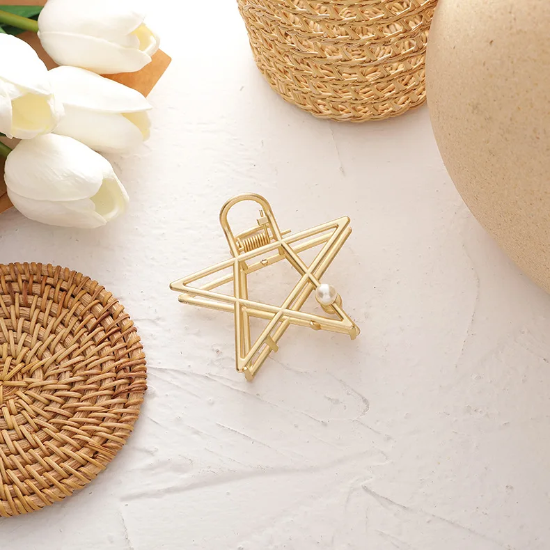 Metal shark clip half ball head grab clip hairpin hair accessories Women Hair Grip