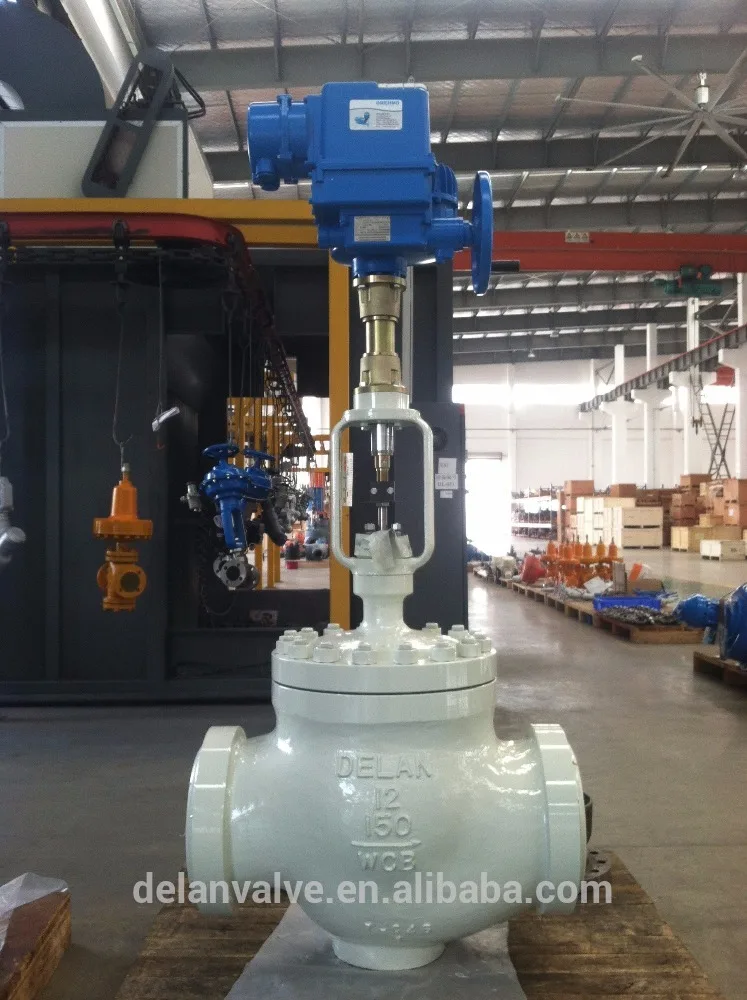 Globe Control Valve Steam Pressure With Electric Actuator Globe Control Valve
