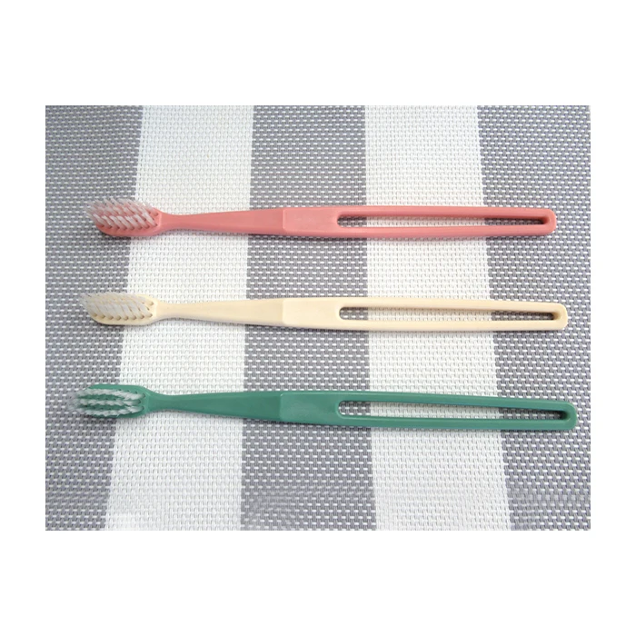 
Japanese biomass rice toothbrush cheap hotel toothbrush with toothpaste kit 