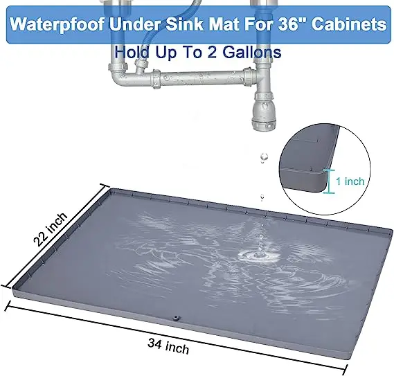 Refine Factory Silicone Sink Mat Multifunctional Cushion Workpad for Kitchen Bathroom Sink Storage Rack PC Material