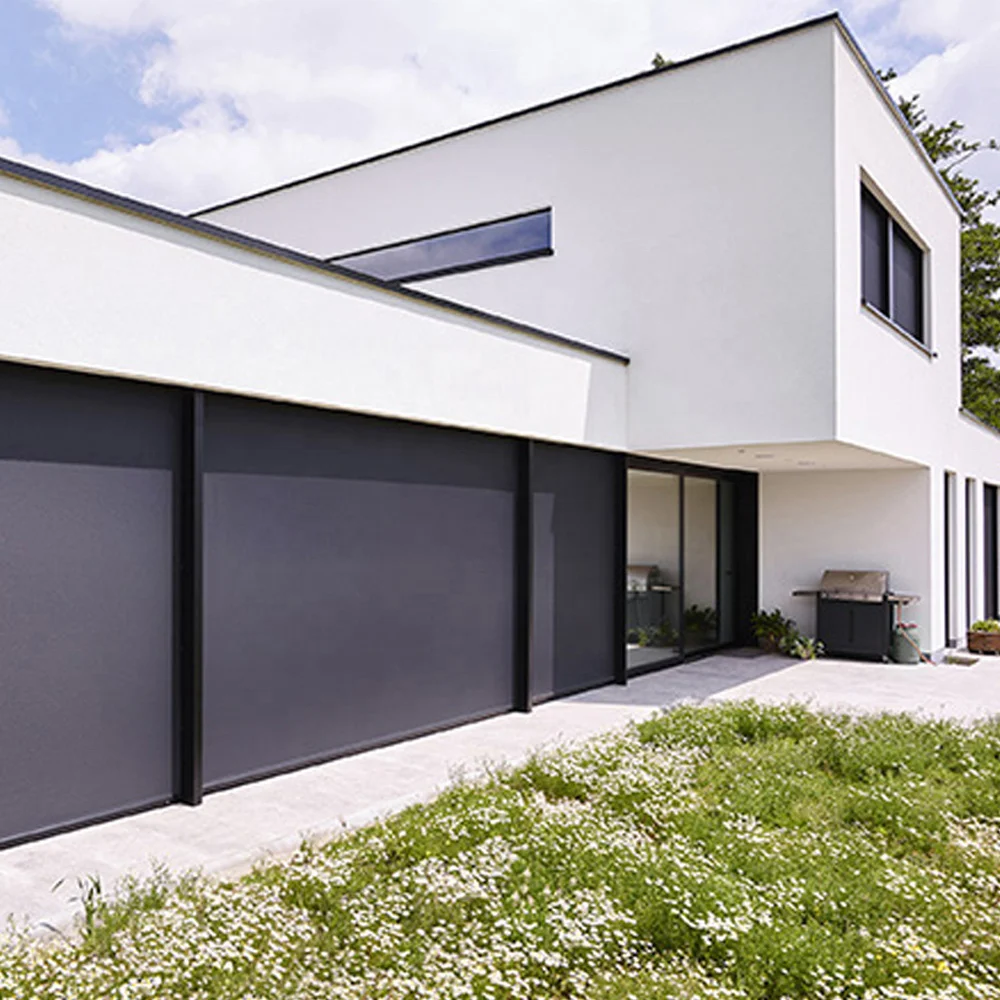 Моторизованный экран для насекомых уличная застежка-молния занавески жалюзи беседки солнцезащитные блоки защита от солнца и ветра