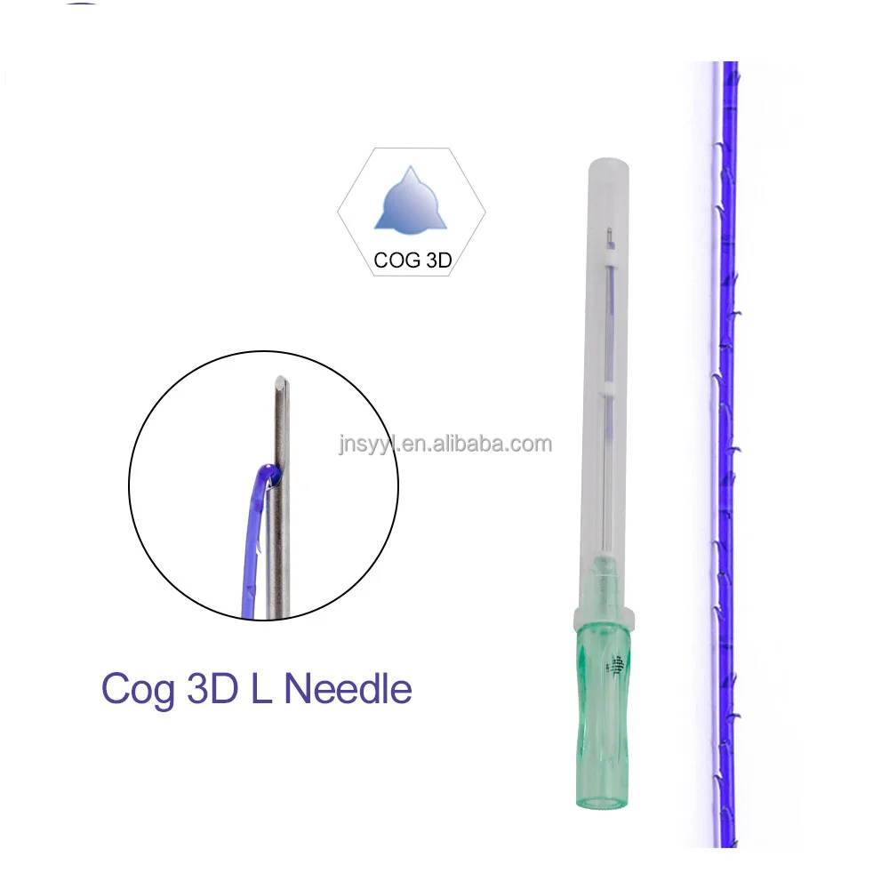 Korea Antiaging Absorbable Barbed  Pdo Cog 3D 21G 60mm Fox Eye Lifting Thread