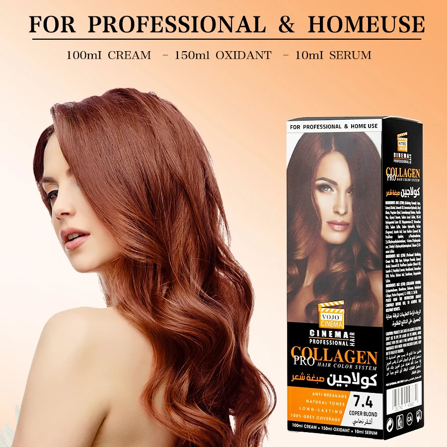 Private label Salon hair dye color Factory Price Semi Permanent Professional Hair Color Cream