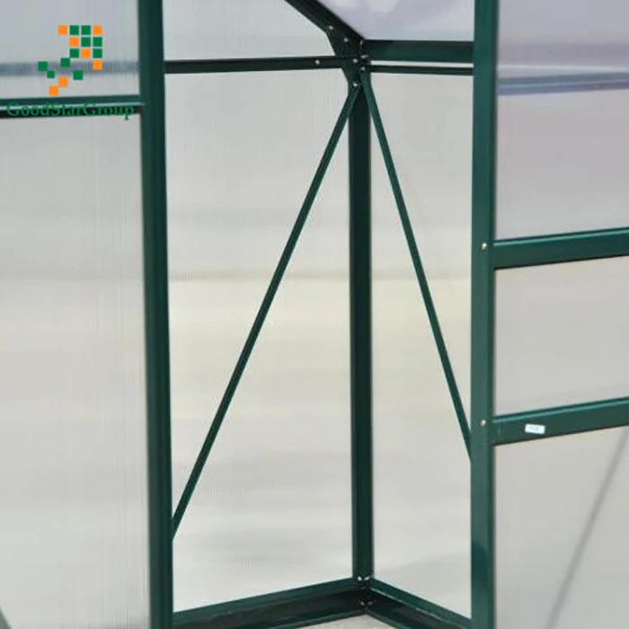
Clear Polycarbonate Greenhouse Large Walk-In Green House Garden Plants Grow Galvanized Base Aluminium Frame w/Slide Door 