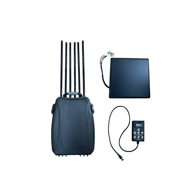 6-channel  defense portable backpack 433M 700M 800M 900M 1.2G 2.4G drone signal interference equipment drone FPV defense system