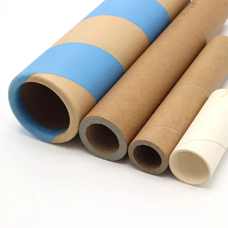 Customized Kraft Mailing Tube New Design for Textile Roll Bio-Degradable Craft Paper Core for Poster Packaging