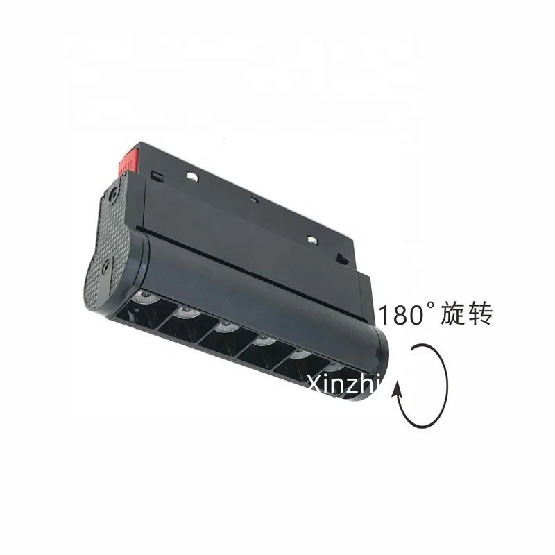 6w LED COB adjustable grille magnet track light low voltage 48v rail linear lighting fixture for living room