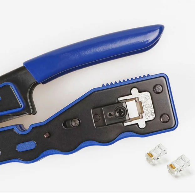 Compact RJ45 Pass Through Crimp Tool EZ Type RJ45 Crimping Tool For RJ45/RJ11 Plug