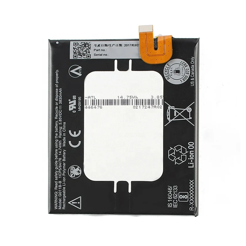 
Replacement Phone Battery G011B-B For HTC Google Pixel 2 XL 3830mAh 3.85V Li-ion 