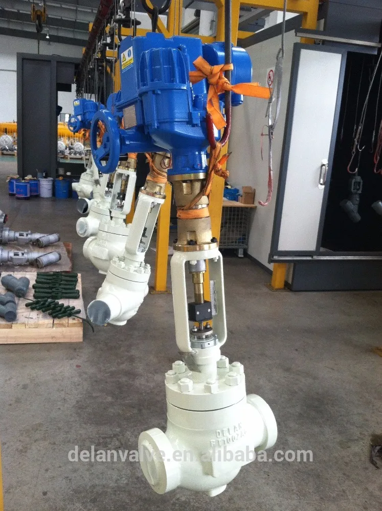 Globe Control Valve Steam Pressure With Electric Actuator Globe Control Valve