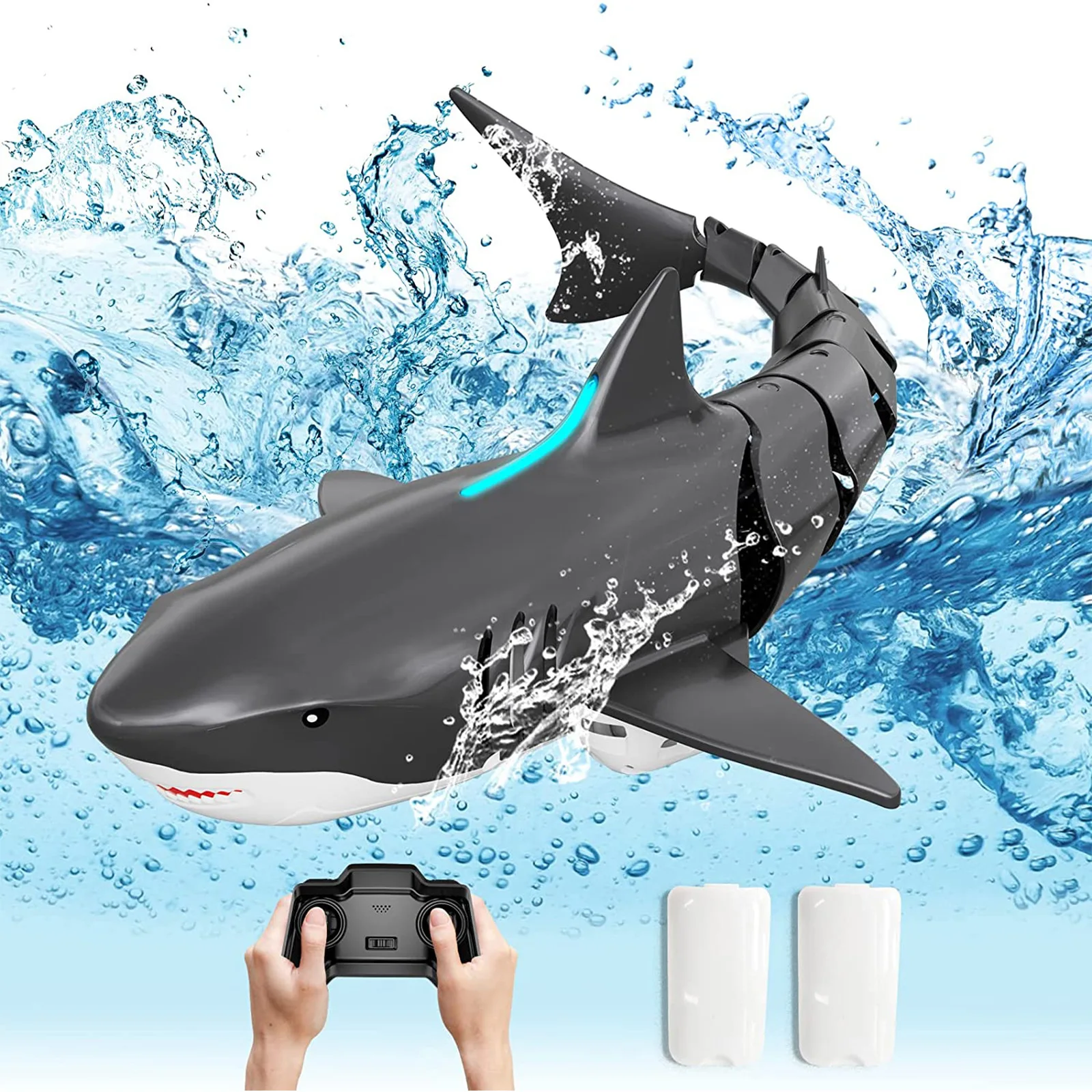 Sea Animal Water Toy Dinosaur Remote Control Shark Waterproof Electric Simulation Shark Boy Submarine Boat Model Toy