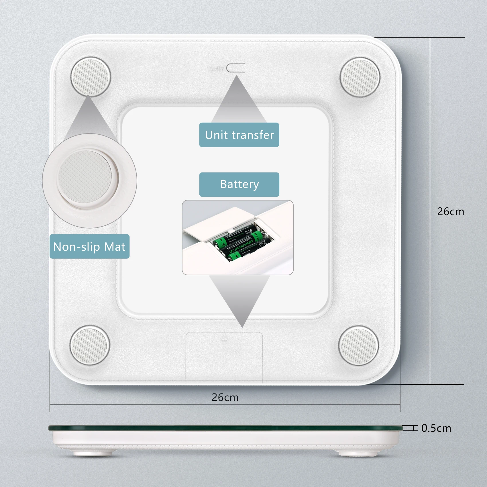 Europe Fast Shipping Wireless Human Weight Composition Digital App Bmi Measure Analyzer Smart Body Fat Scale