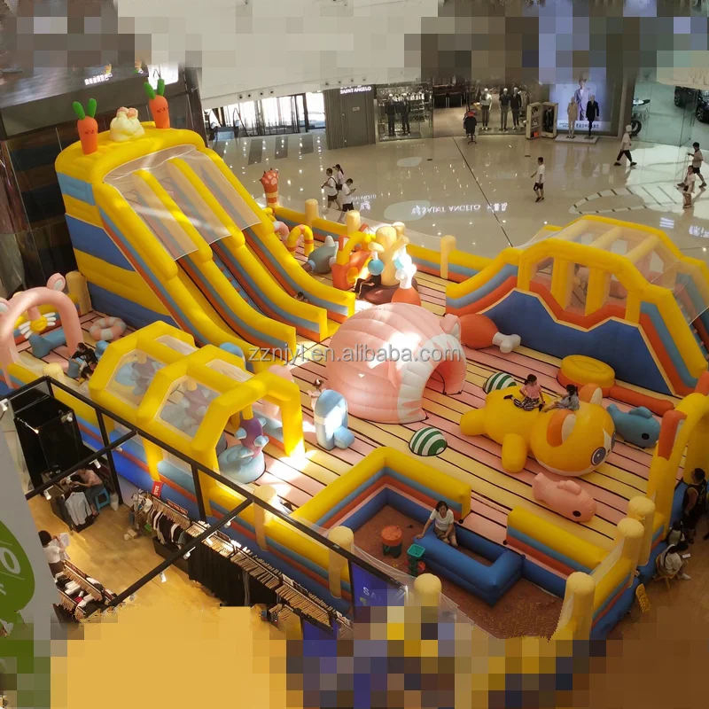 New Model Hot Selling High Quality Children Colorful Inflatable Slide Combination Castle Garden Amusement Place Huge air Toys