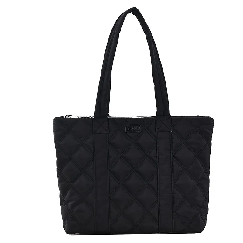 Fawn Shoulder Bag Lingge Handbags Ladies Handbags Pu Plaid Chain Bag Large Capacity Bag