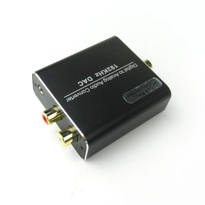3.5mm Digital to Analog Audio Converter Amplifier Decoder Optical Fiber Coaxial Signal to Analog Stereo Audio Adapter R/L Audio
