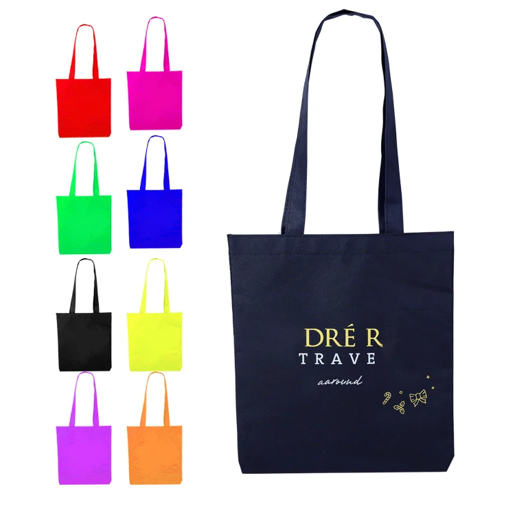 Wholesale Portable Reusable Eco Friendly Tote Bags Custom Logo Home Series Non Woven Shopping Bags Large