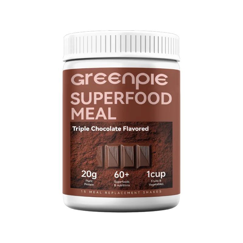 Greenpie Wholesale Vegan Chocolate Vanilla Flavar Superfood Meal Replacement Gym Protein Nutrition Powder