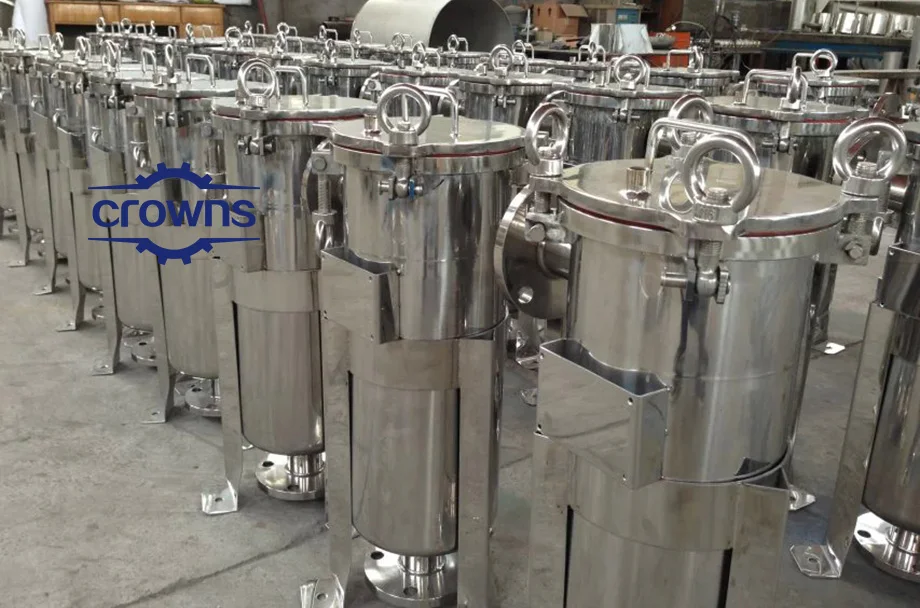 100% Integrity Tested Brewery Coolant Whisky Liquid Filter Housing Stainless Steel Bag Filter Industrial Filtration Equipment