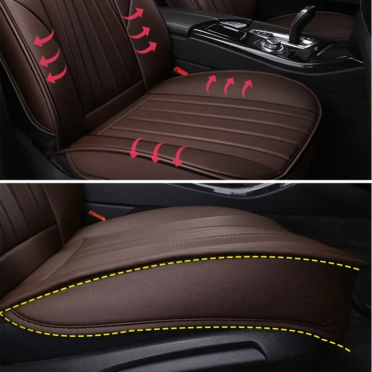 Luxury Car Seat Decoration Full Set for Five-seat Fashion Leather Hot Sell Car Accessories Universal Fit Leather Seat Covers