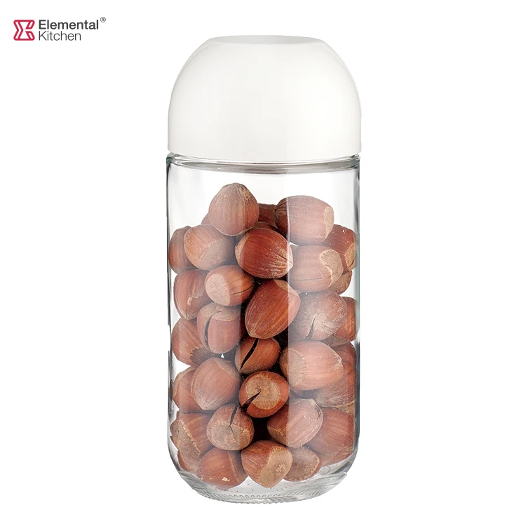 3 Pcs Storage Jar Set Soda-lime Glass stash pantry storage canning canister jars flip lid food clear glass jar for keep fresh