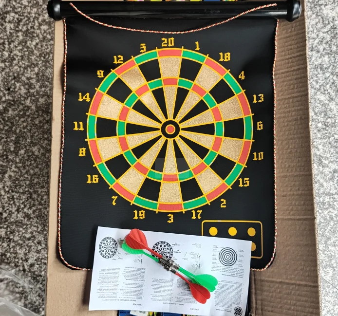 2024 Popular Home Game 12 Inch Magnetic DartBoard Factory Direct Wholesale Accept customization Boxed Barrel Packing DartBoard