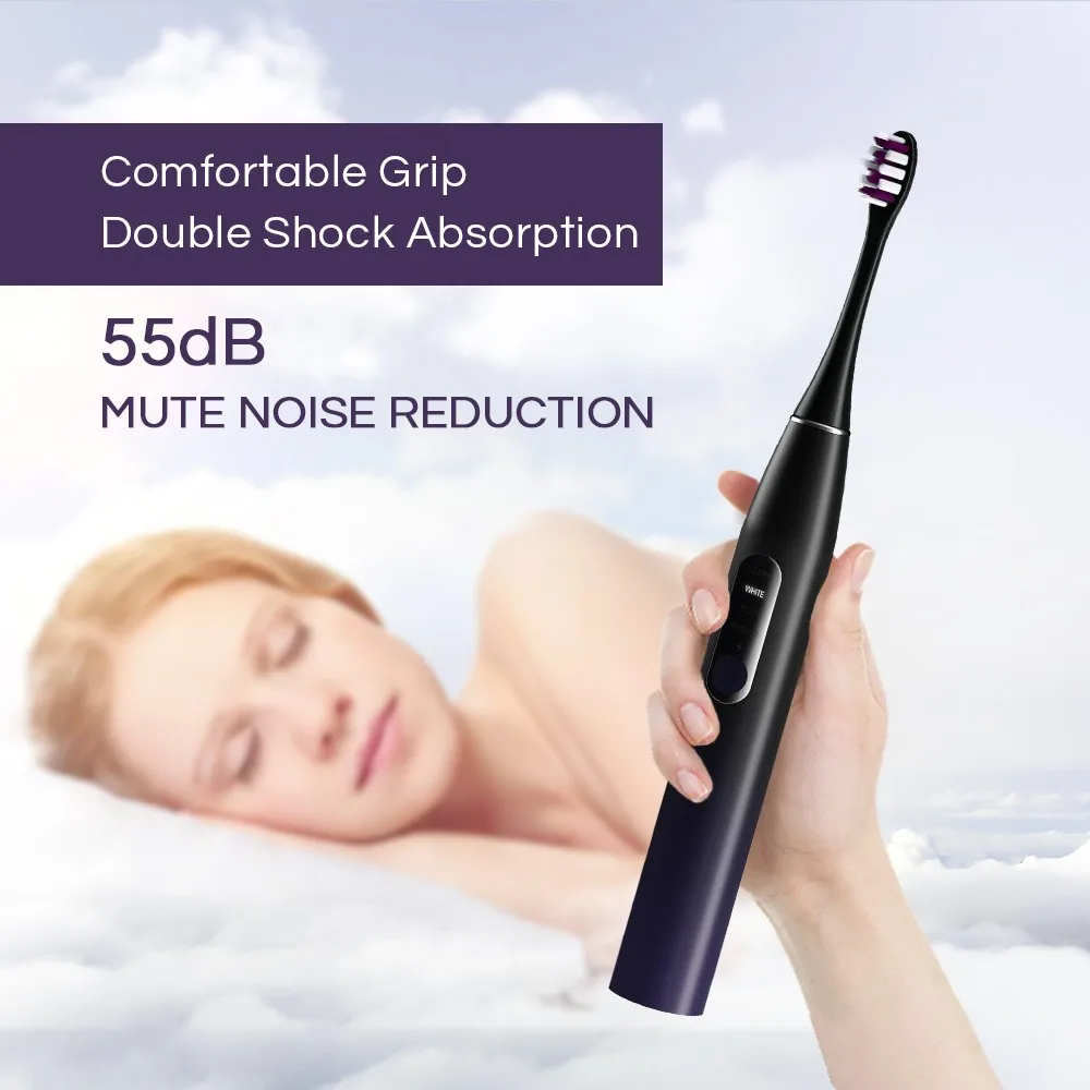 Smart Intelligence Sonic Soft Heads 4 pressure cleaning modes  Electronic Automatic sensor electric Toothbrush