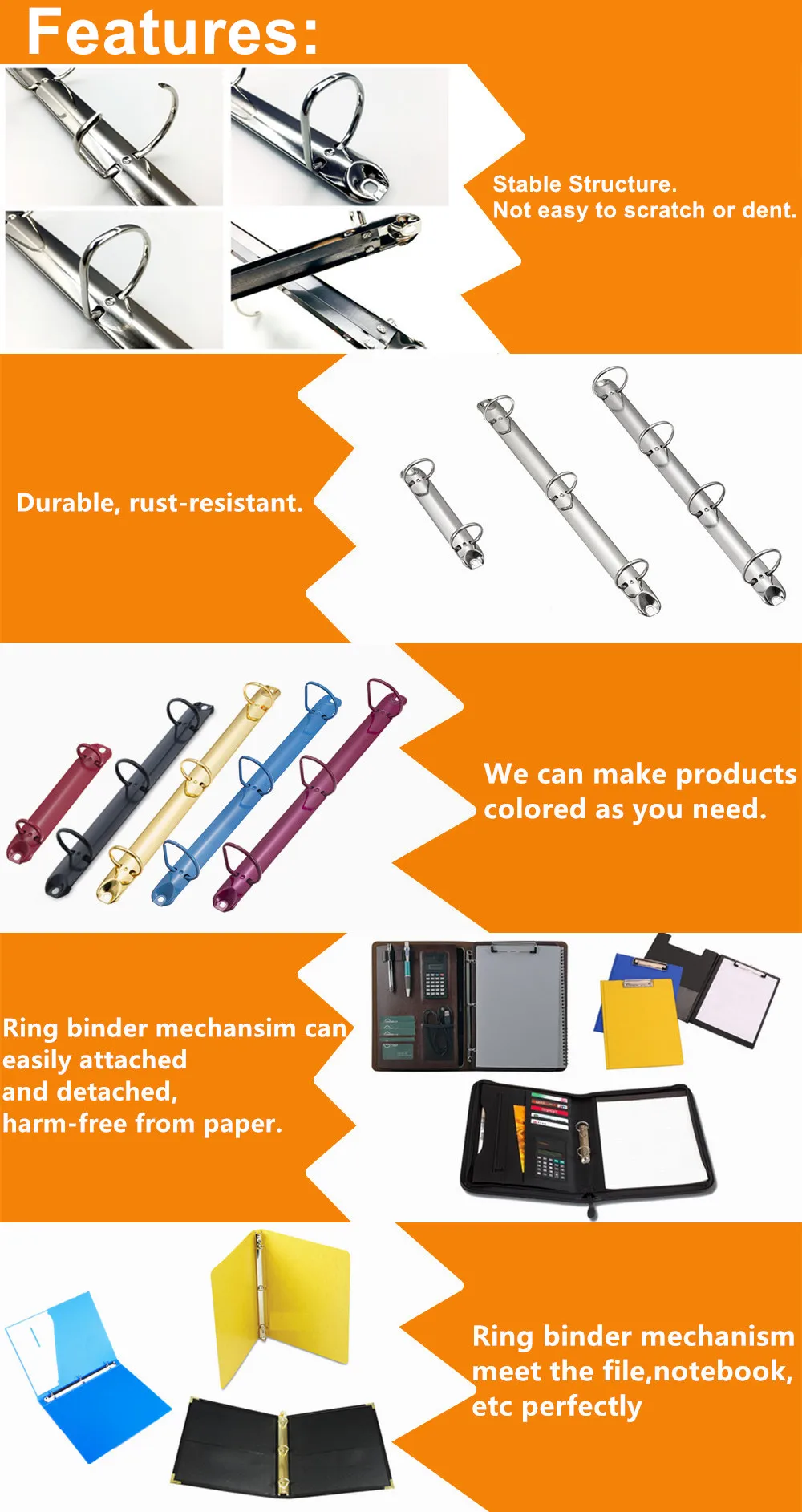 Ring binder mechanism