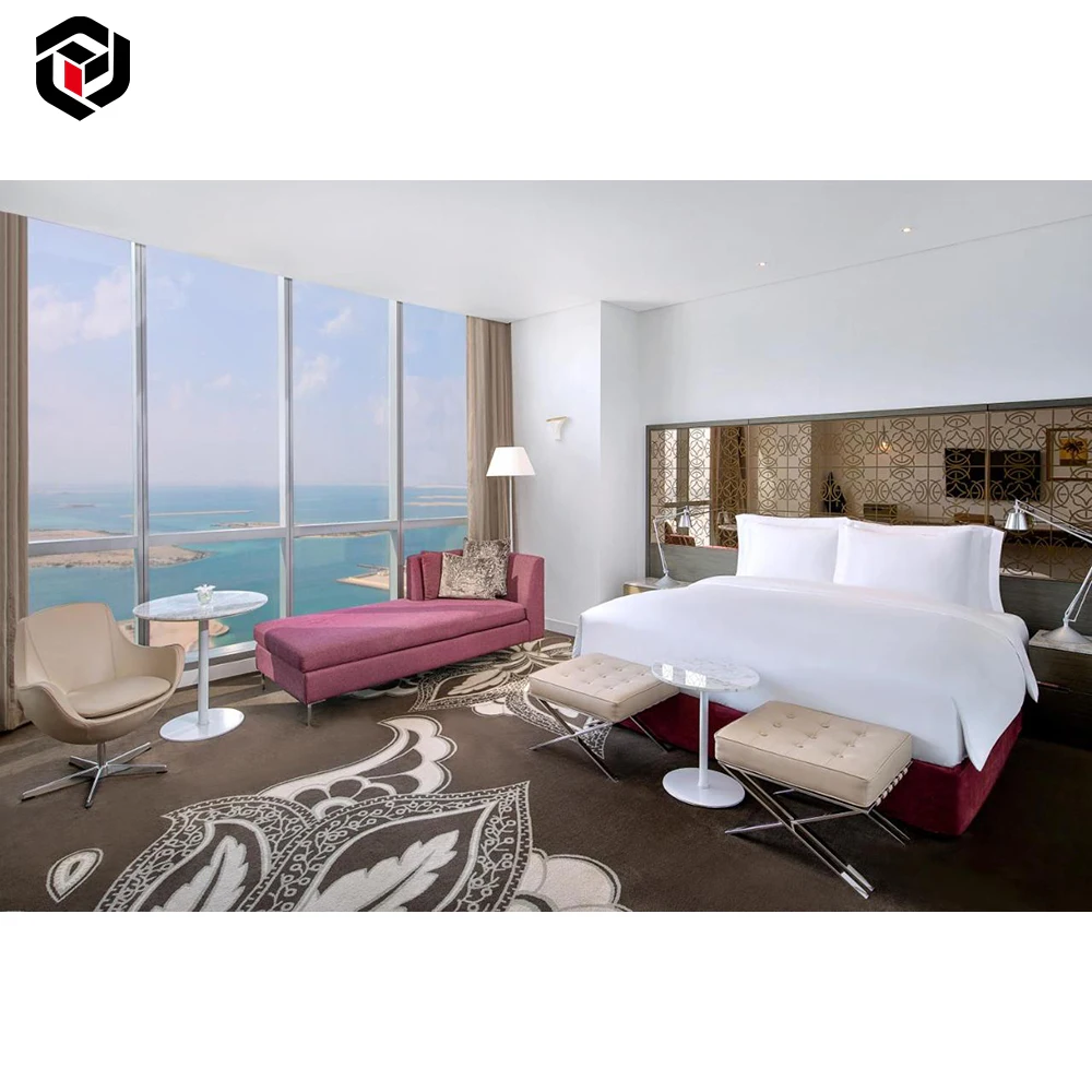 Fulilai Custom made High End 4 Star Hilton Garden Inn Hotel Furniture Bedroom Set For Middle East Dubai Project