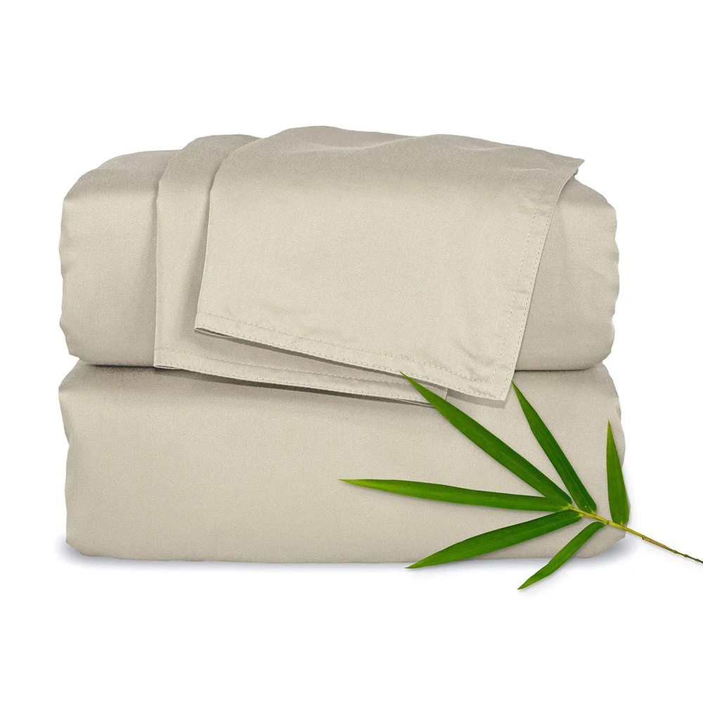 Оптовая продажа роскошные золотые 4 шт. king/Королевский размер bamboo простыни пододеяльник чехол Комплект постельного