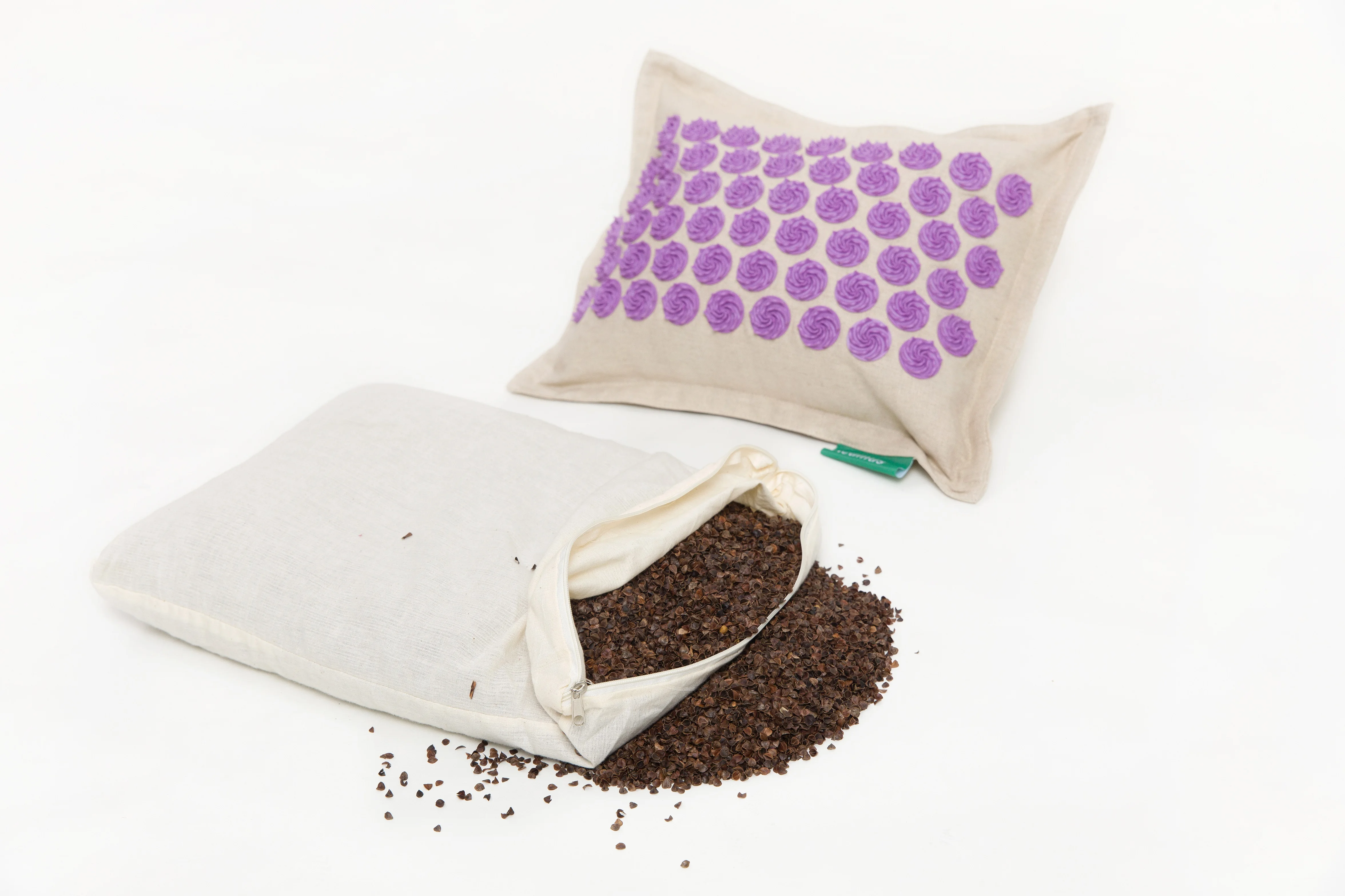 
coconut Massage Acupressure Mat with Pillow for Stress Relief Yoga Sit Lying Cushion 