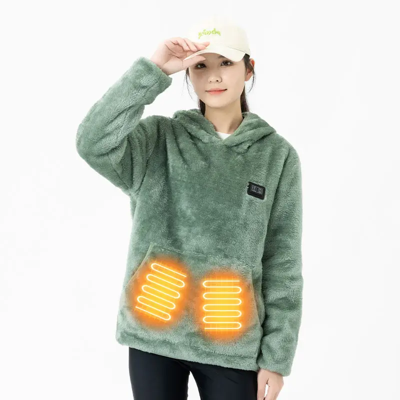 Customized logo Electric Heated Jacket With Battery Pack Men USB Rechargeable Self Heating Jacket