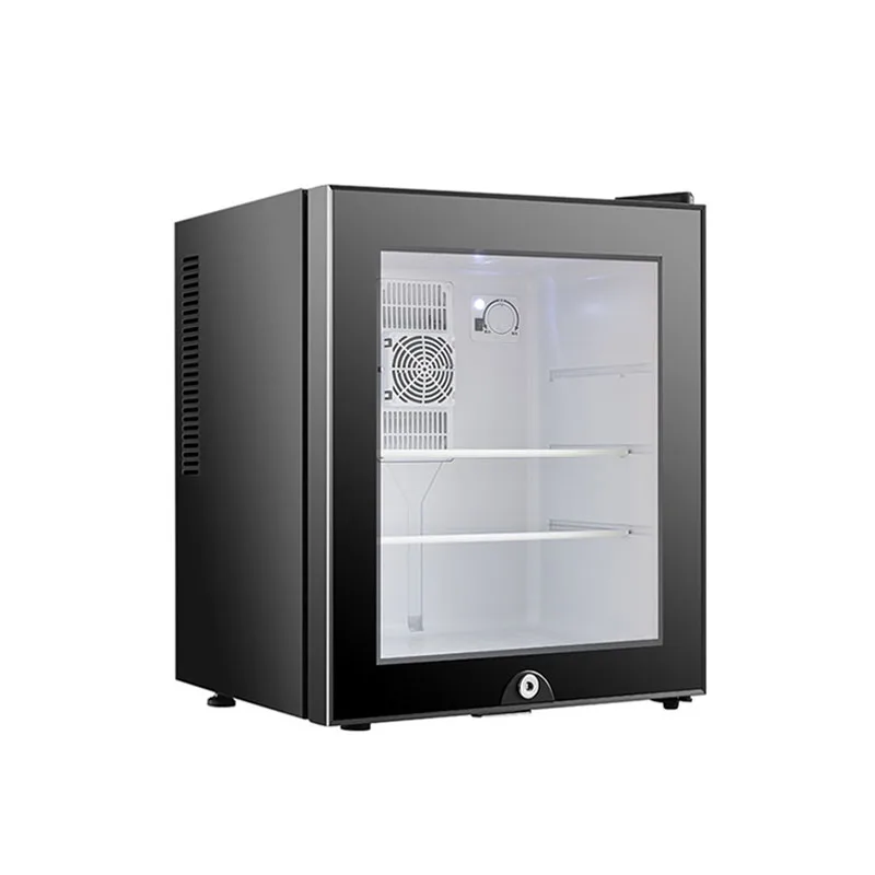 Best quality 30L custom logo glass door display mini fridge refrigerator for room