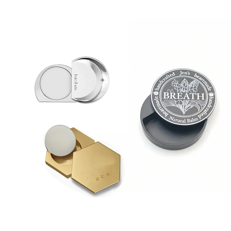 Изготовленный на заказ Уникальный Магнит бальзам для губ контейнеры твердый парфюмерный контейнер для бальзама для губ упаковка