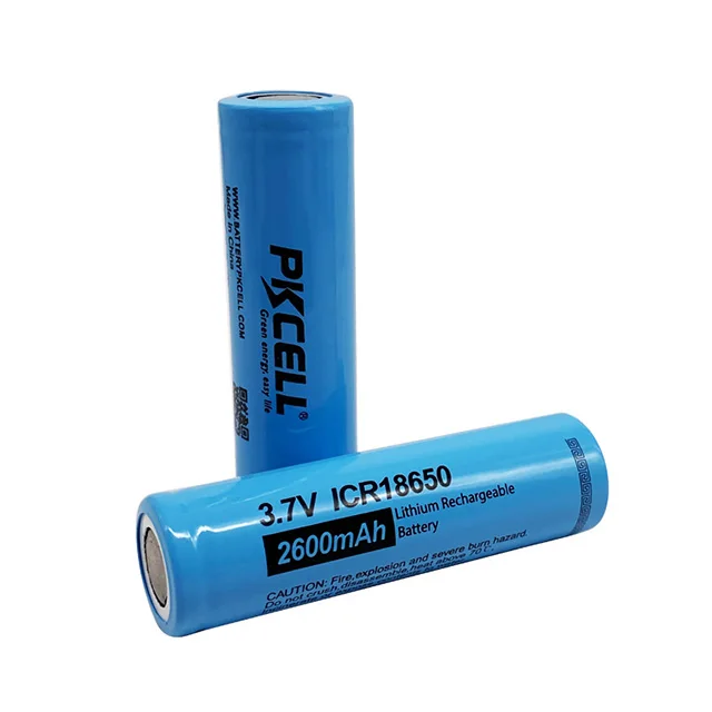 New product PKCELL China icr18650 li-ion battery 18650 3.7v 2600mAh battery