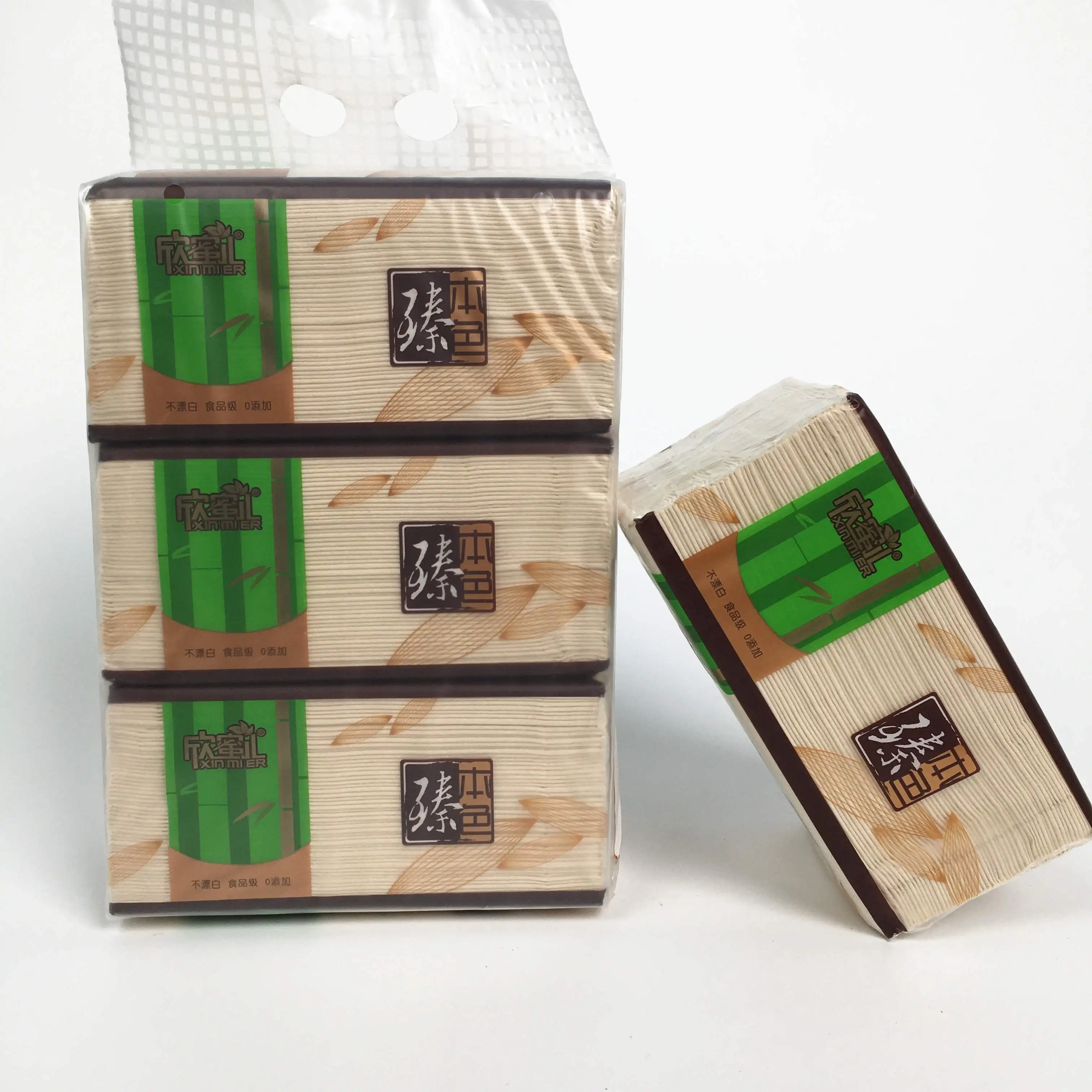 Overseas market 2021 newest design bamboo soft silky tissue/Bamboo Pulp New year face tissue  paper tissue