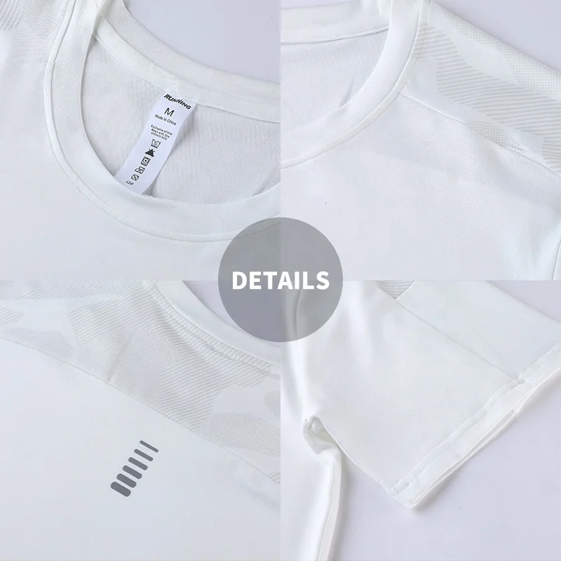 Men Gym T Shirt Quick Dry Running Compression Fitness Shirt Male Gym Workout tights Short Sleeve Summer Sports T-shirt A19