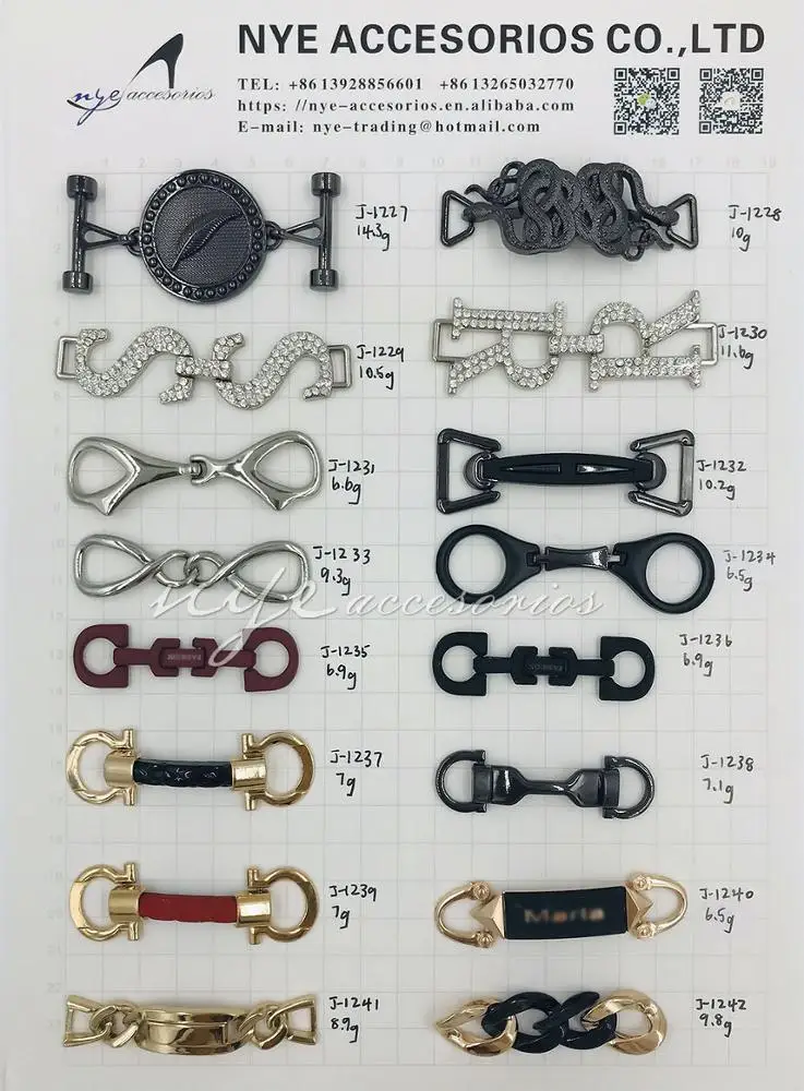 Stylish guangzhou metal shoe buckles accesorios de moda decorative shoe ornaments material shoes accessories charm