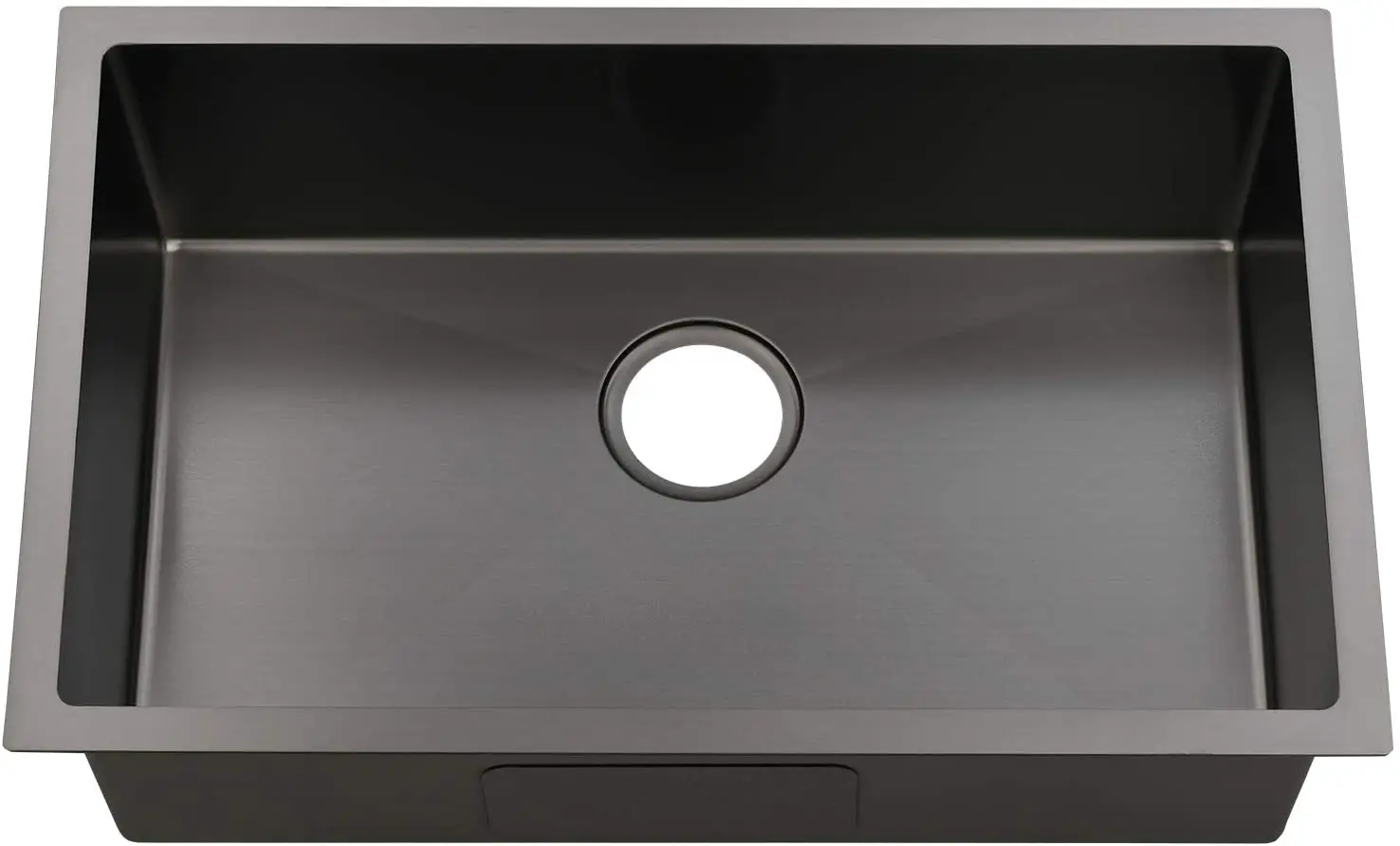 Adlone black finish sink Style Surface nano mount  27*17 pvd plating Sink Black kitchen sink