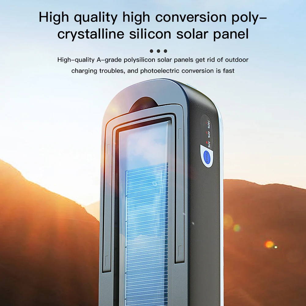 3600 mAh Portable solar lanterns USB solar emergency charging lamp flashlight outdoor camping light