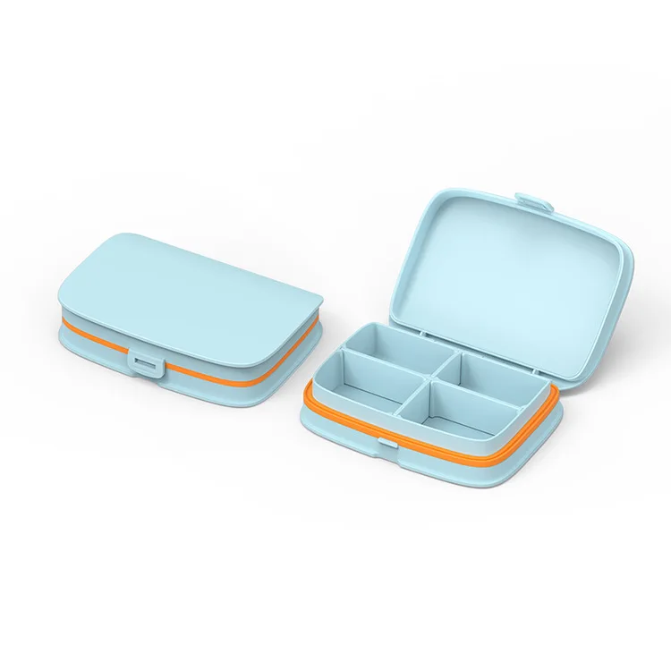 Portable Plastic Weekly Pill Organizer Case plastic pill box for Medicine Containers Wholesale PP Material