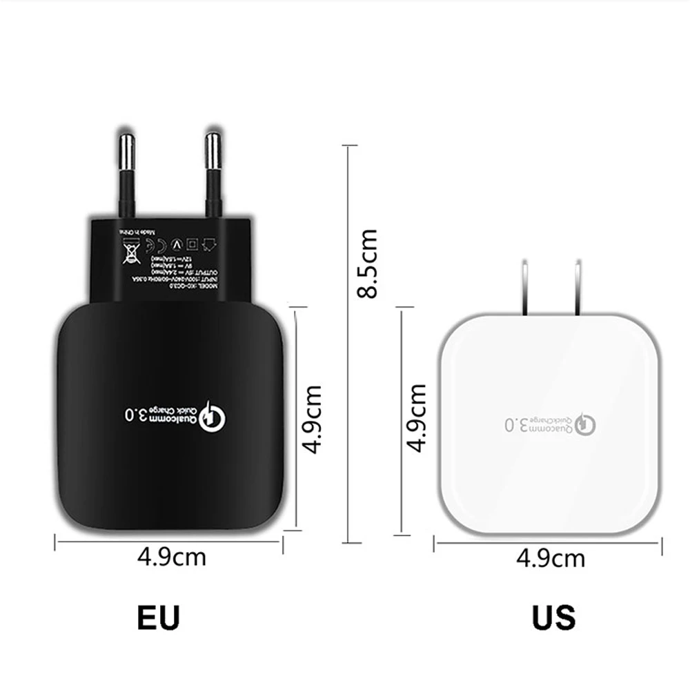 
SIPU Wholesale Cellphone Charger Smart 5V 3.1A USB Wall Charger QC3.0 Fast Charger Adapter Phone Charging 1 X USB 12 Months 18W 