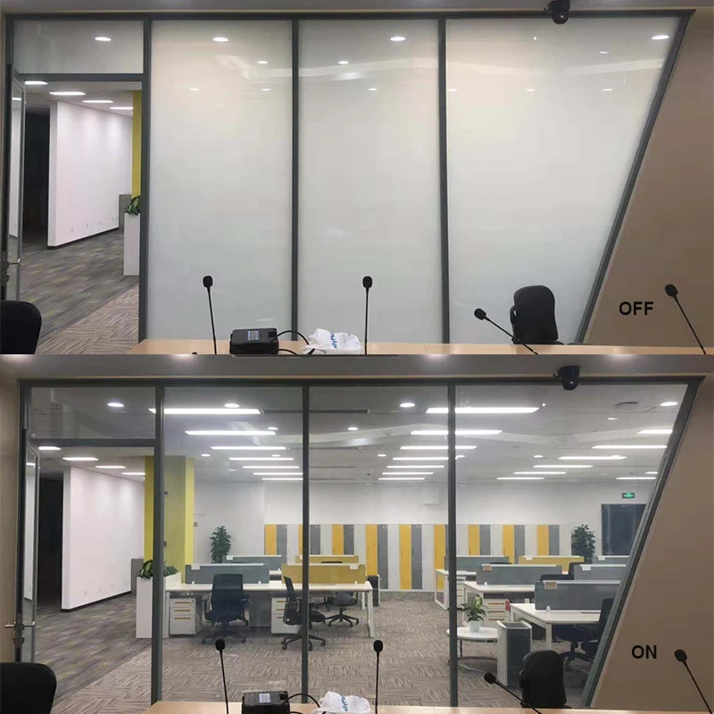 Switchable Electricity Glass Smart PDLC Building Glass Film Electric Controlled Smart Film