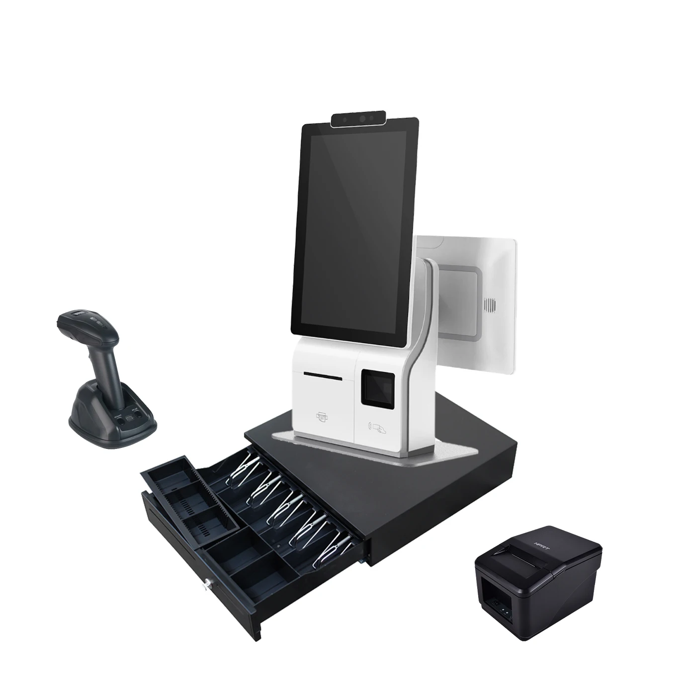 
15.6 capacitive touch screen dual pos terminals 