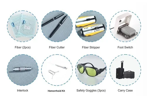 980nm Surgical piles laser  for hemorrhoids and fistulas