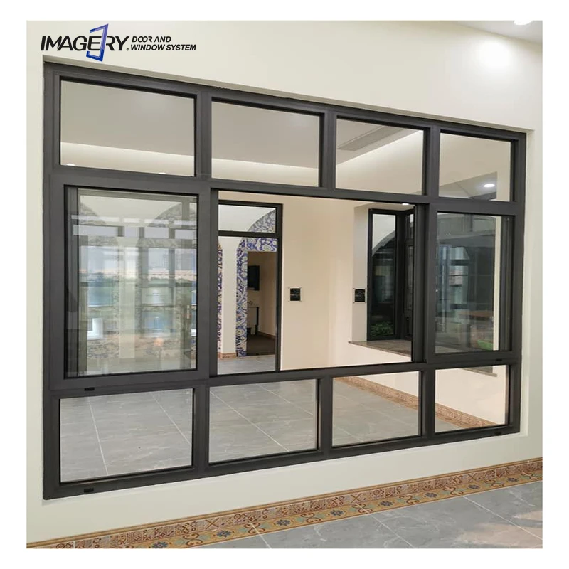 Современные двойные стеклопакеты звукоизоляционные Балконные Алюминиевые раздвижные окна с москитной сеткой от производителей