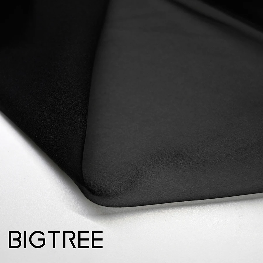 2023 Hot Sale 10D Super Light Sheer Crepe Black Bridal Crystal Organza Chiffon Fabric for Wedding Dress Veil Cerimonial Robe