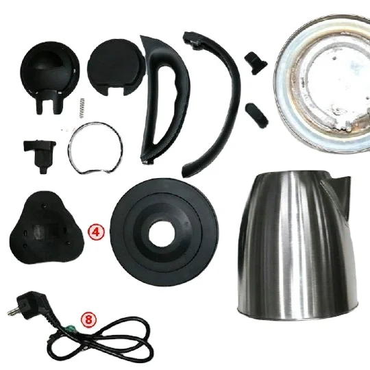 
Electric kettle Accessories lid handling housing stainless steel body power cord power base electric kettle spare parts 