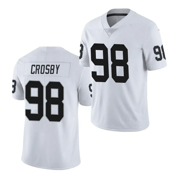 2022 Wholesale Las Vegas #4 Carr #98 #83 Waller Embroidery Stitched American Football Jerseys Top Shirts