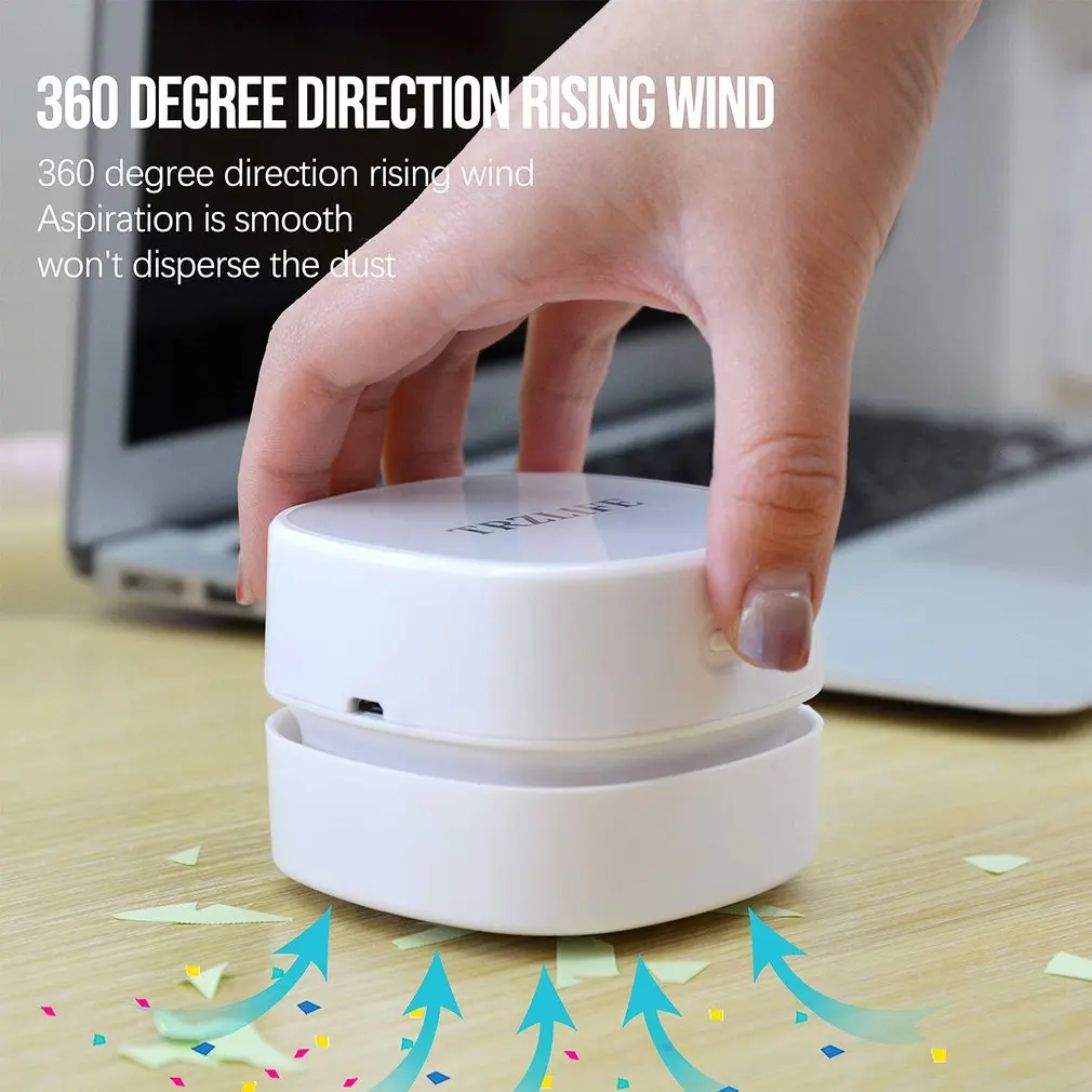 Office Desk Dust Tool Table Sweeper Bagless Mini Desktop Vacuum Cleaner Brush For Car Home Computer Sweeper Holiday Gift